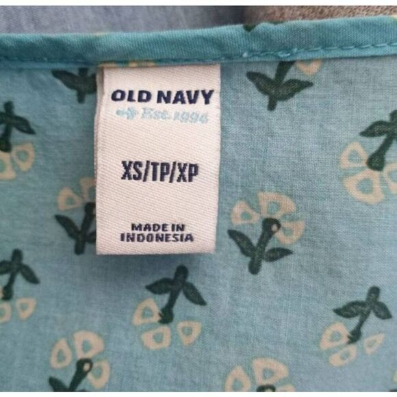 OLD NAVY TURQUOISE & PINK DRESS/TUNIC SZ.XS EUC - Picture 4 of 5